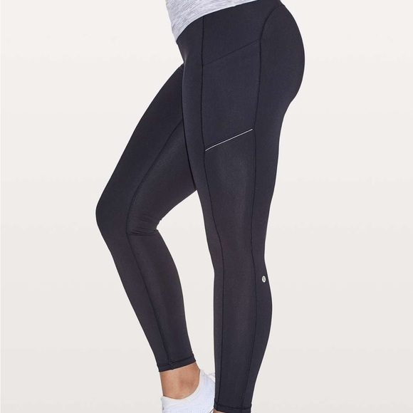 Lululemon Speed Up Tight Leggings Full-On Luxtreme 28" True Navy Size 6 - Picture 4 of 5